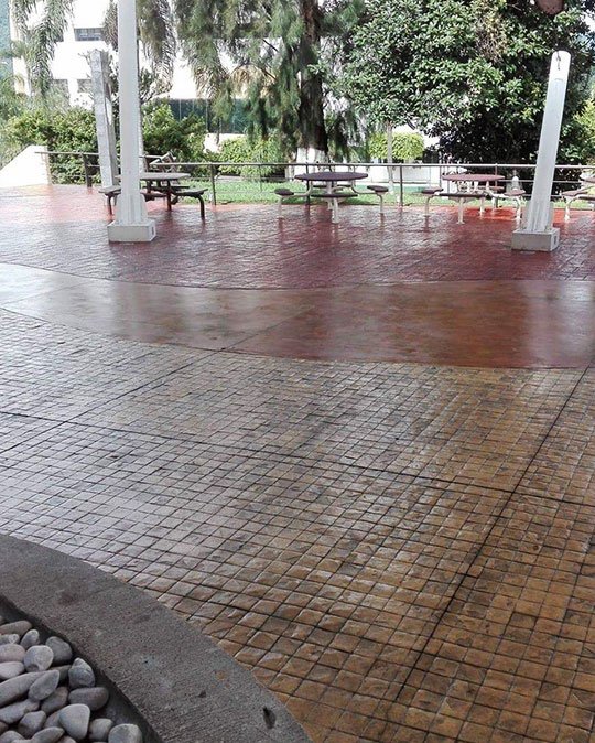 mextructo concreto estampado